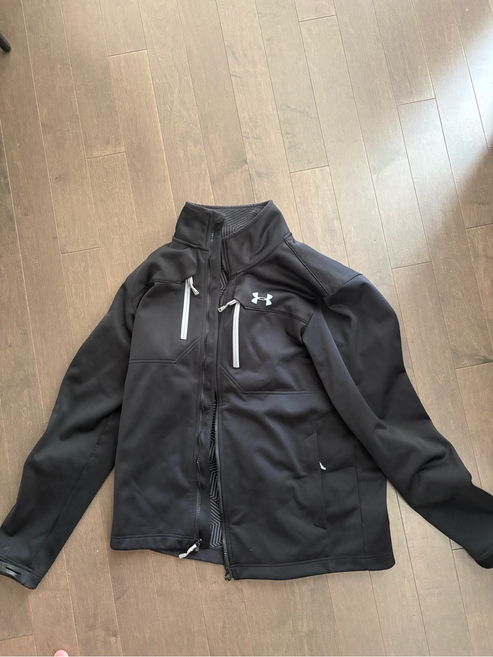 Under Armour Men’s Black Performance Softshell Jacket with Reflective Accents
